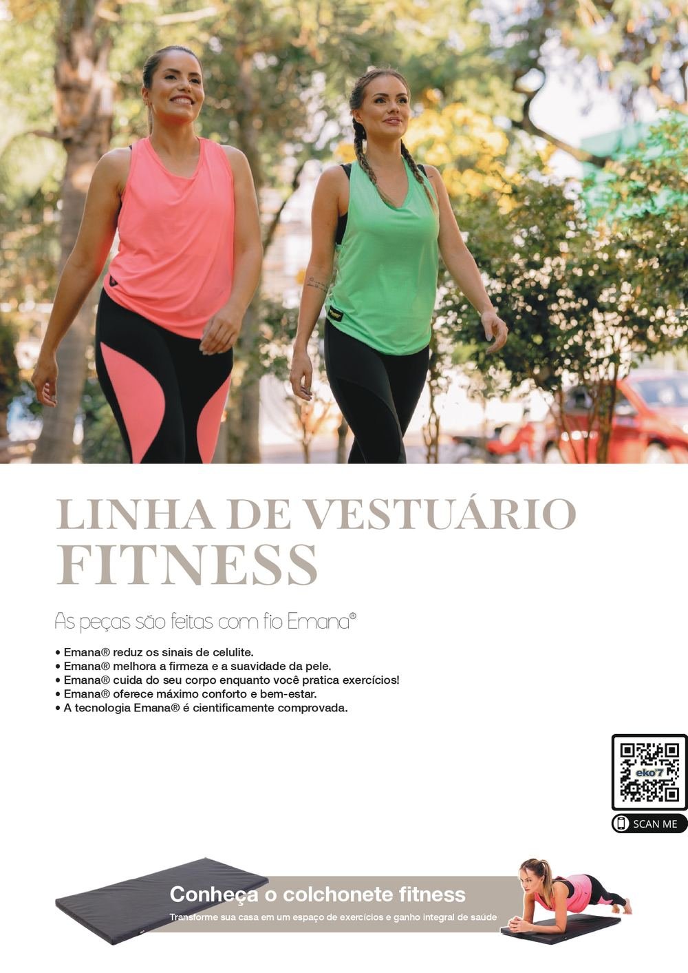 Capa da linha de vestuário fitness Eko'7